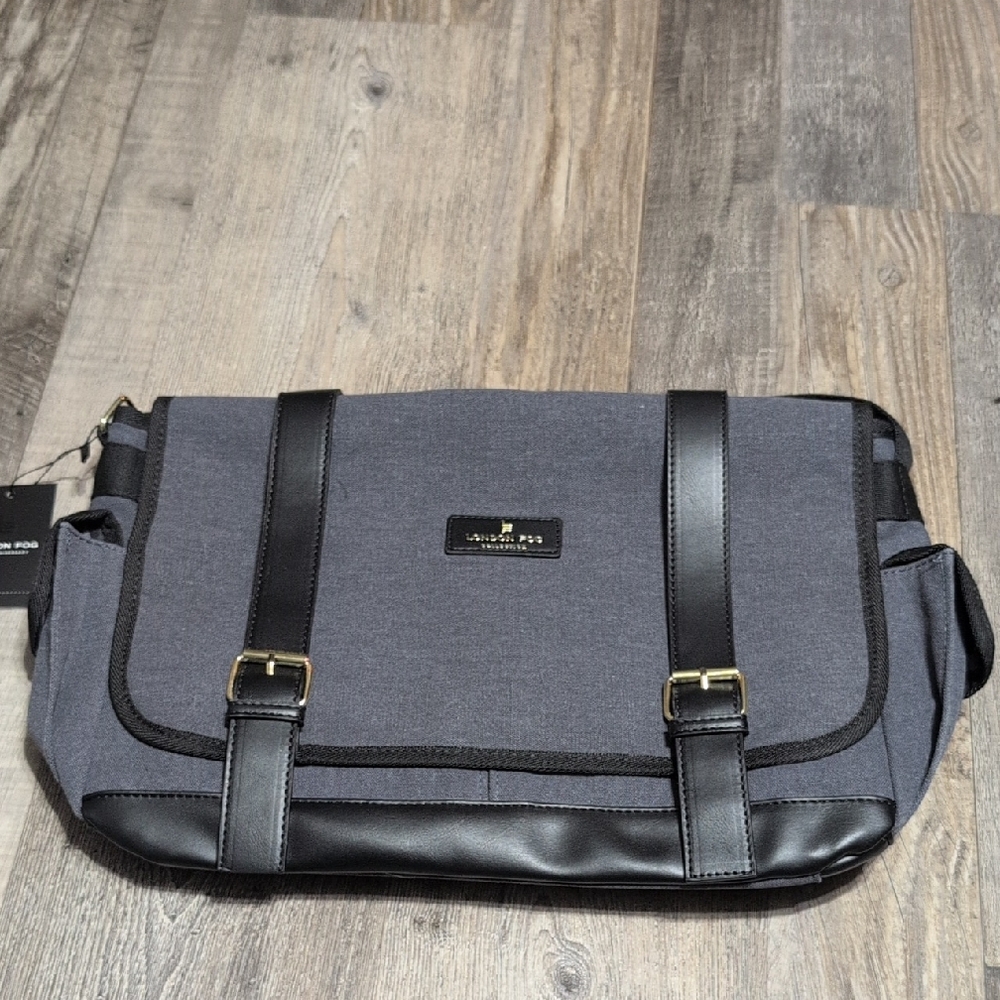 London Fog 100th Anniversary Edition Canvas Messenger Bag
